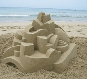 scultura di sabbia