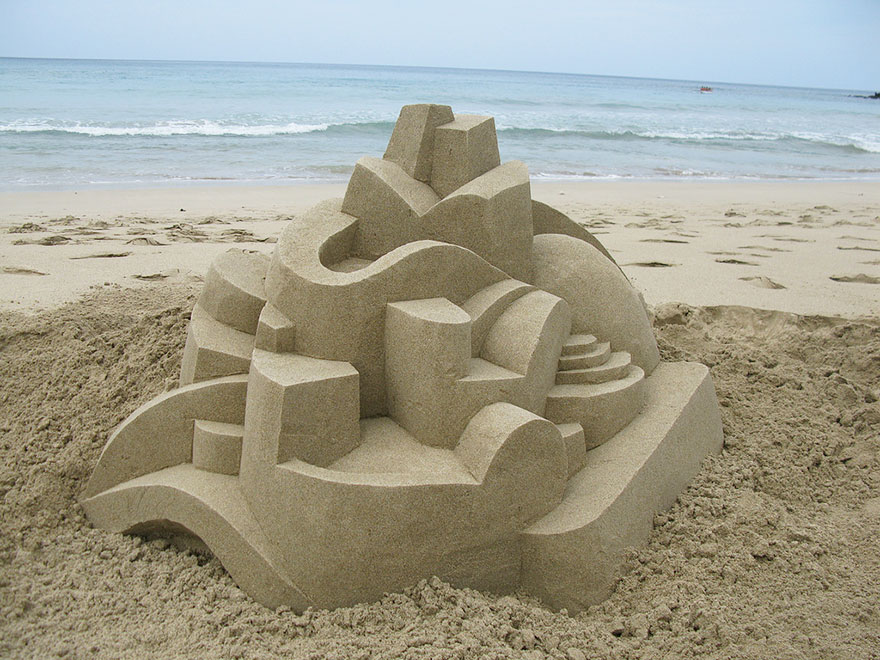 scultura di sabbia