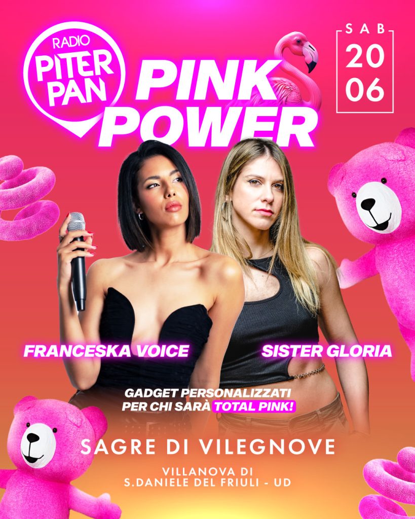 Evento Piterpan Pink Power @ Sagre di Vilegnove