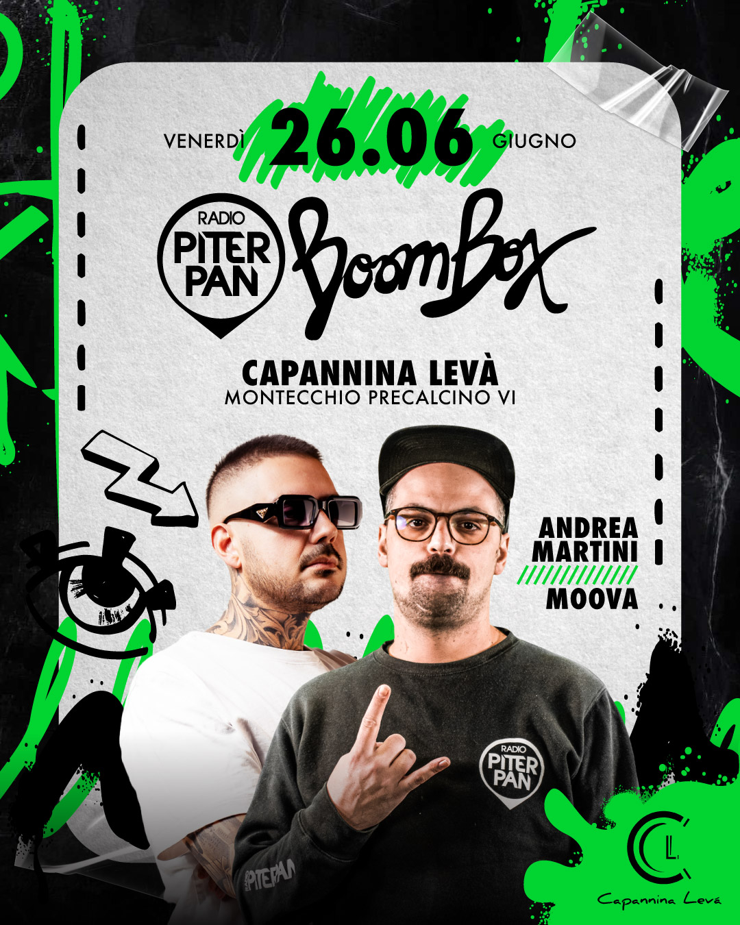 Evento Piterpan Boombox @ Capannina Levà