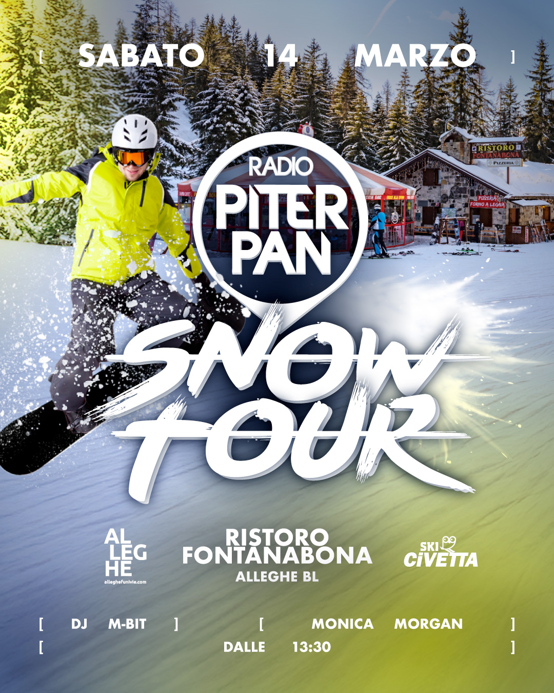Evento Piterpan Snow Tour @ Ristoro Fontanabona