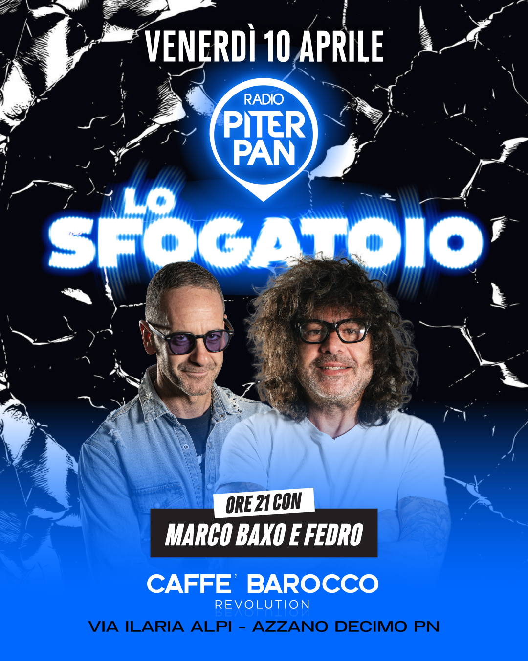 Evento di Radio Piterpan - Lo Sfogatoio @ Caffè Barocco
