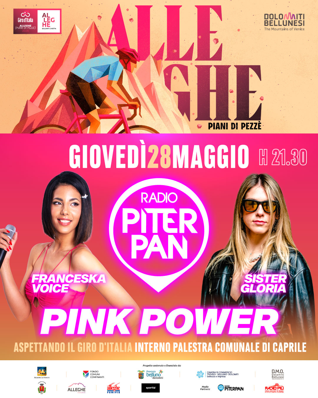 Evento Piterpan Pink Power @ Aspettando il Giro d'Italia