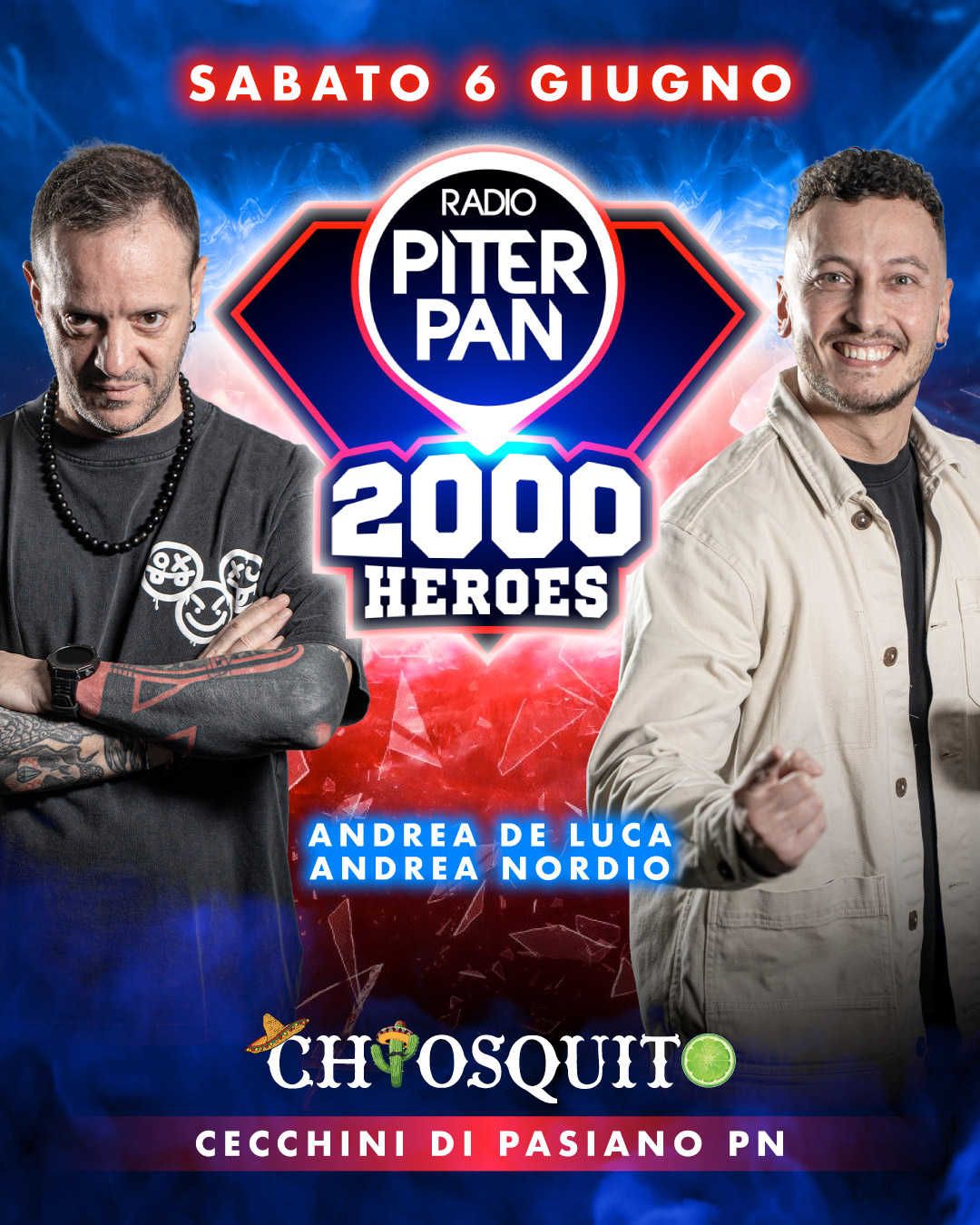 Evento Piterpan 2000 Heroes @ Chiosquito