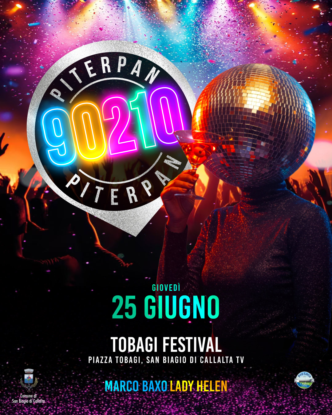 Evento Tobagi Festival 2026 con Piterpan 90210
