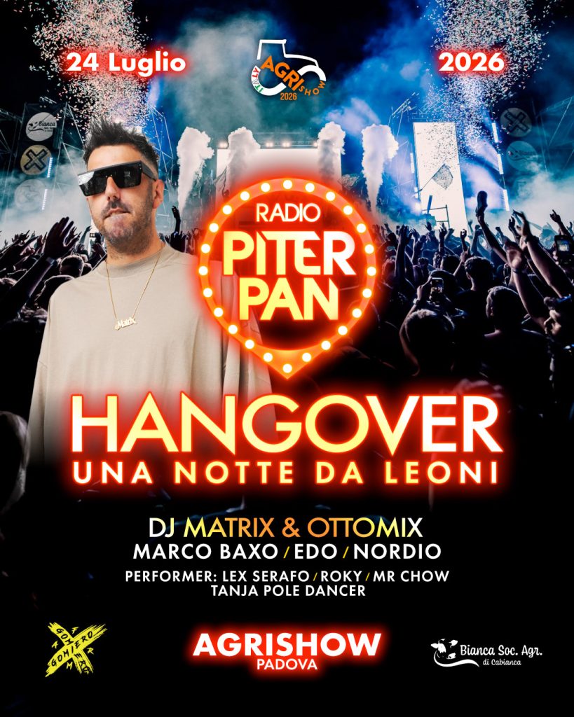 Evento Agrishow 2026 con Piterpan Hangover