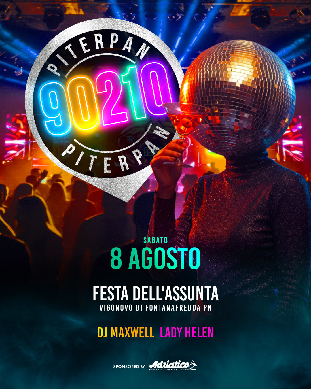 Evento Festa dell'Assunta con Piterpan 90210