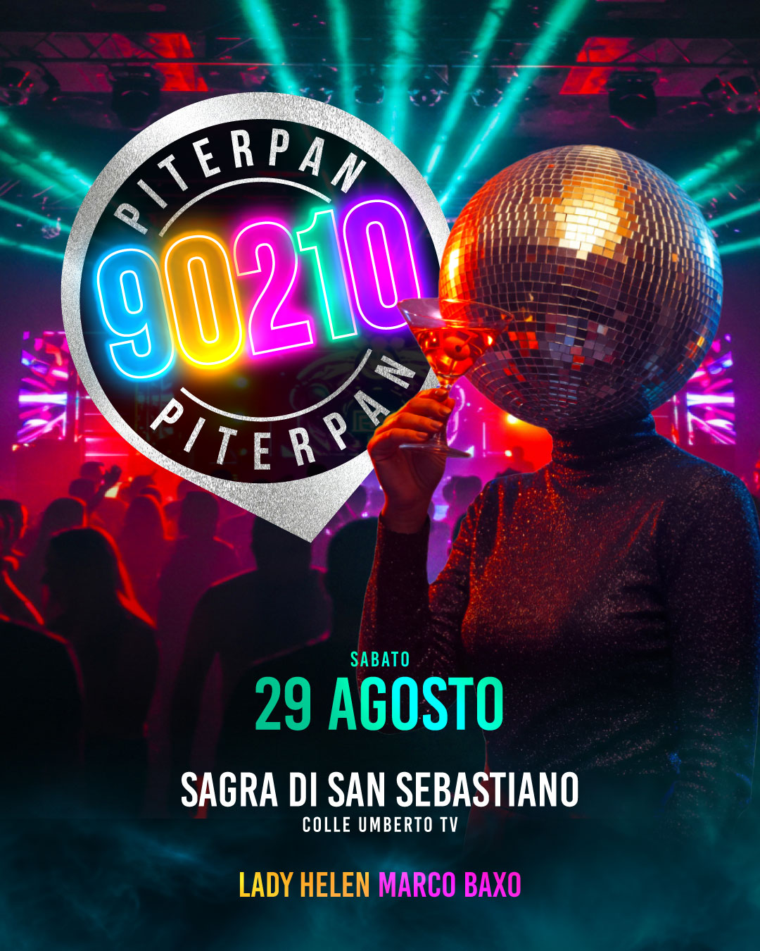 Evento Sagra di San Sebastiano 2026 con Piterpan 90210