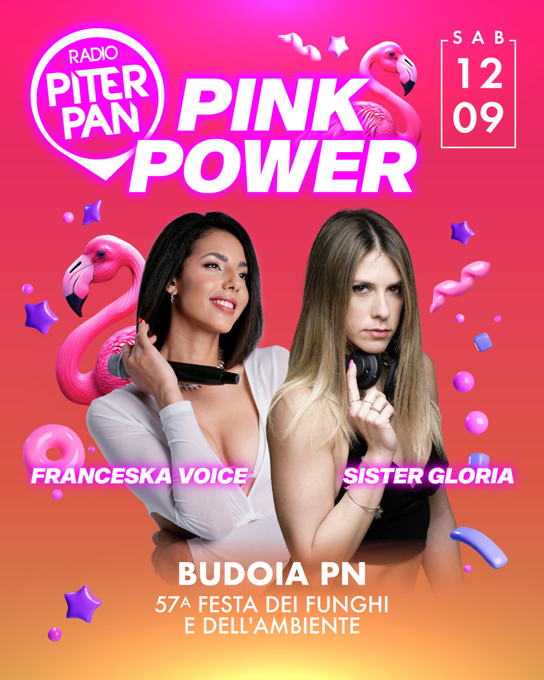 Evento 57a Festa dei Funghi e Dell'Ambiente con Piterpan Pink Power