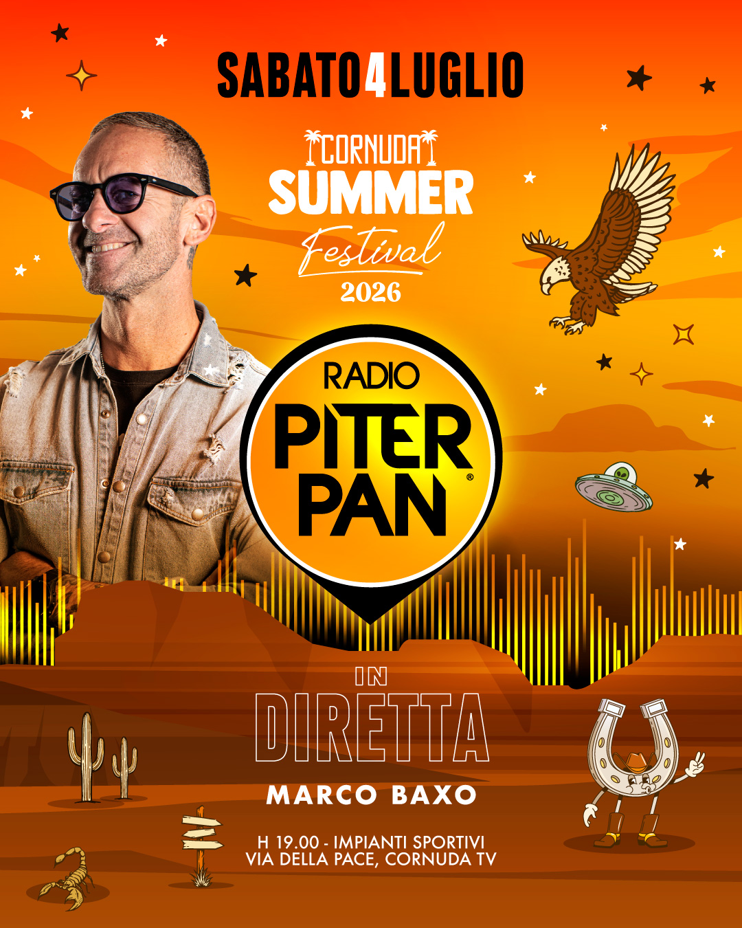 Evento Cornuda Summer Festival 2026 con Radio Piterpan