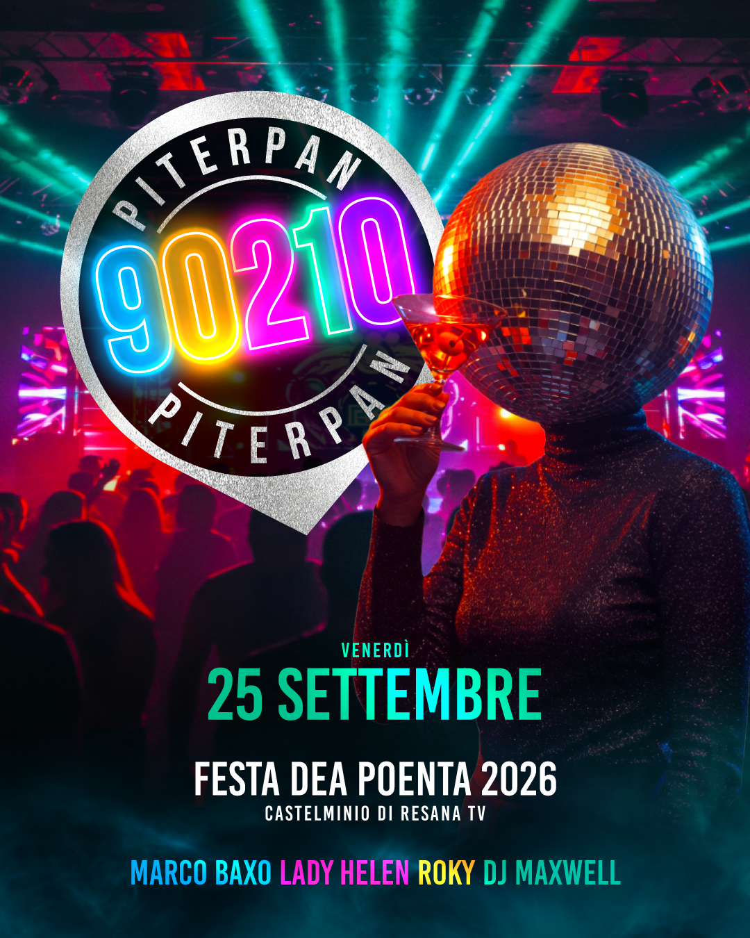 Evento Festa dea Poenta 2026 con Piterpan 90210