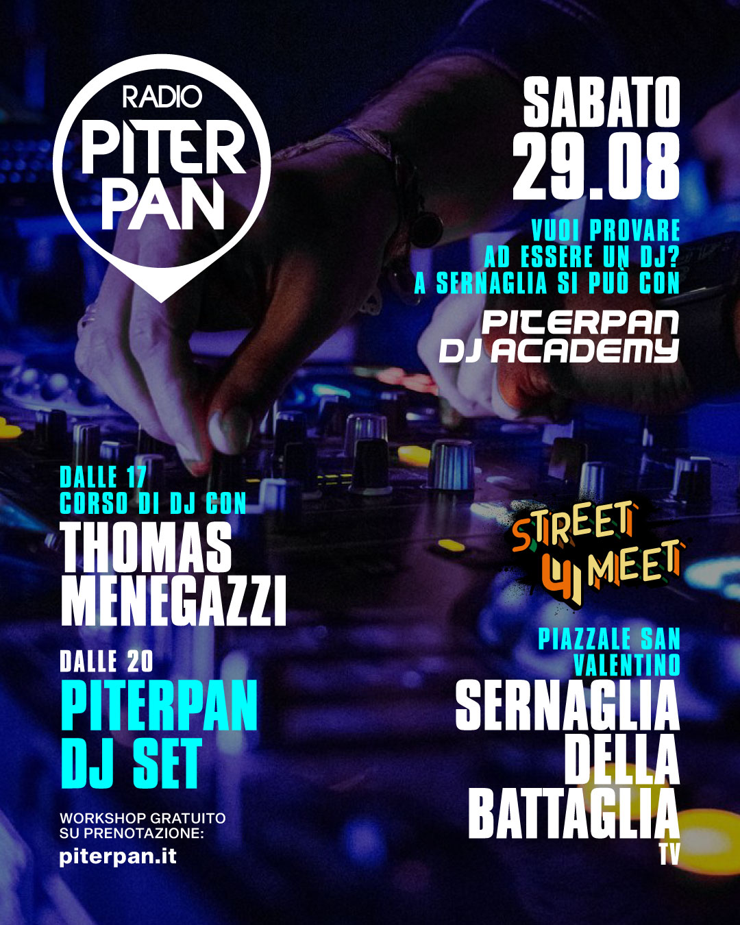 Evento Street 4 Meet con Radio Piterpan