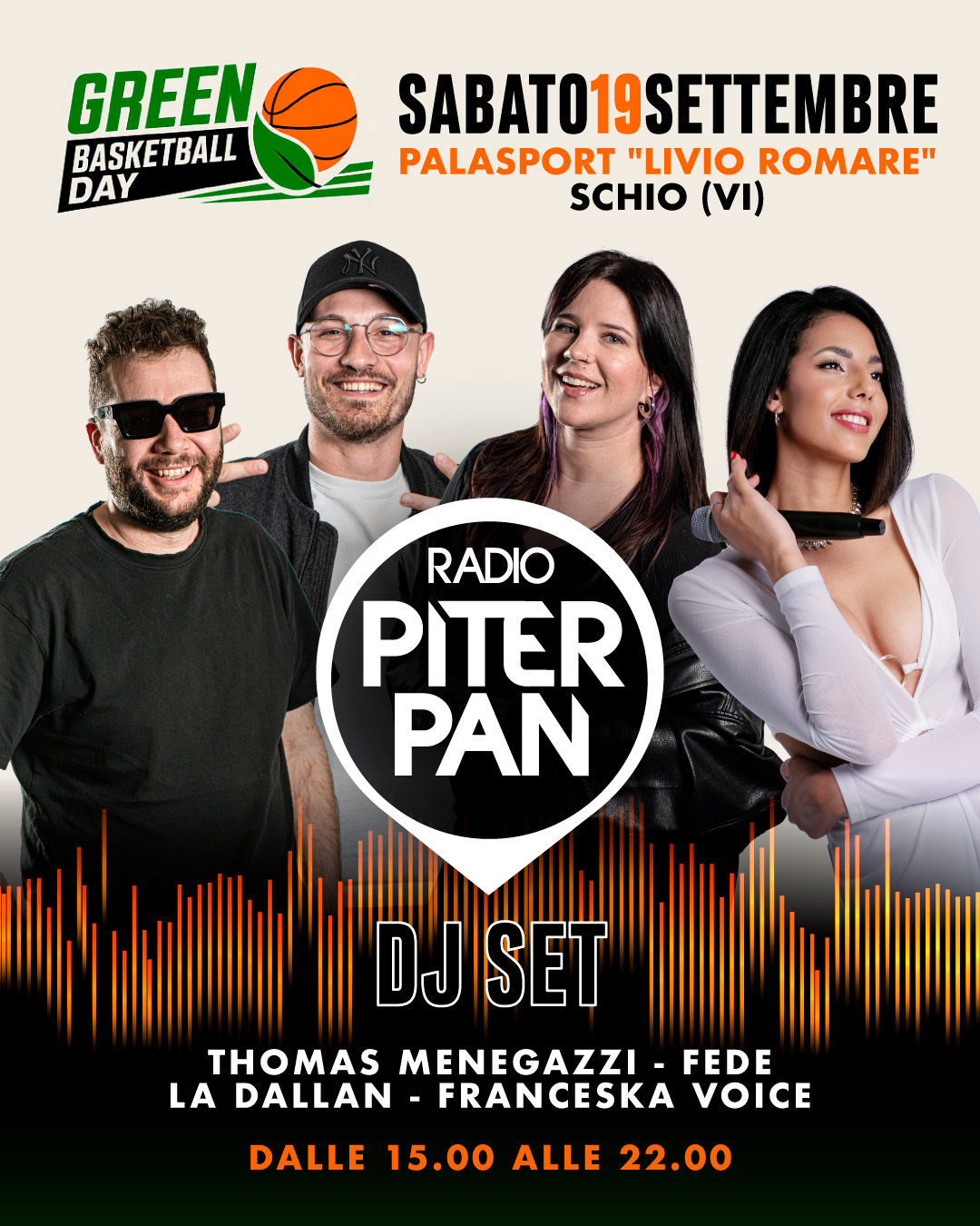 Evento Green Basketball Day di Famila Basket con Radio Piterpan