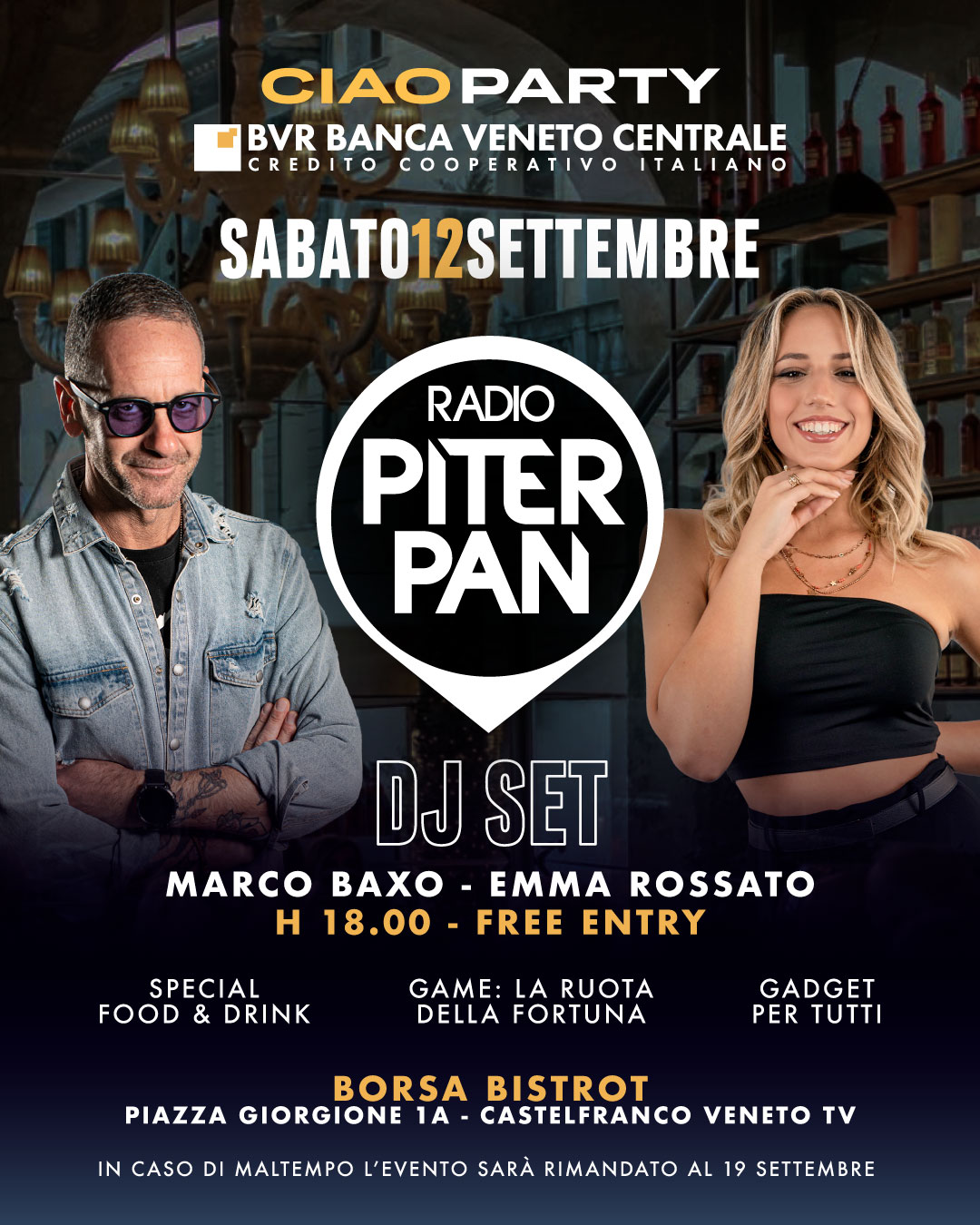 Evento al Bar Borsa - Ciao Party con Radio Piterpan