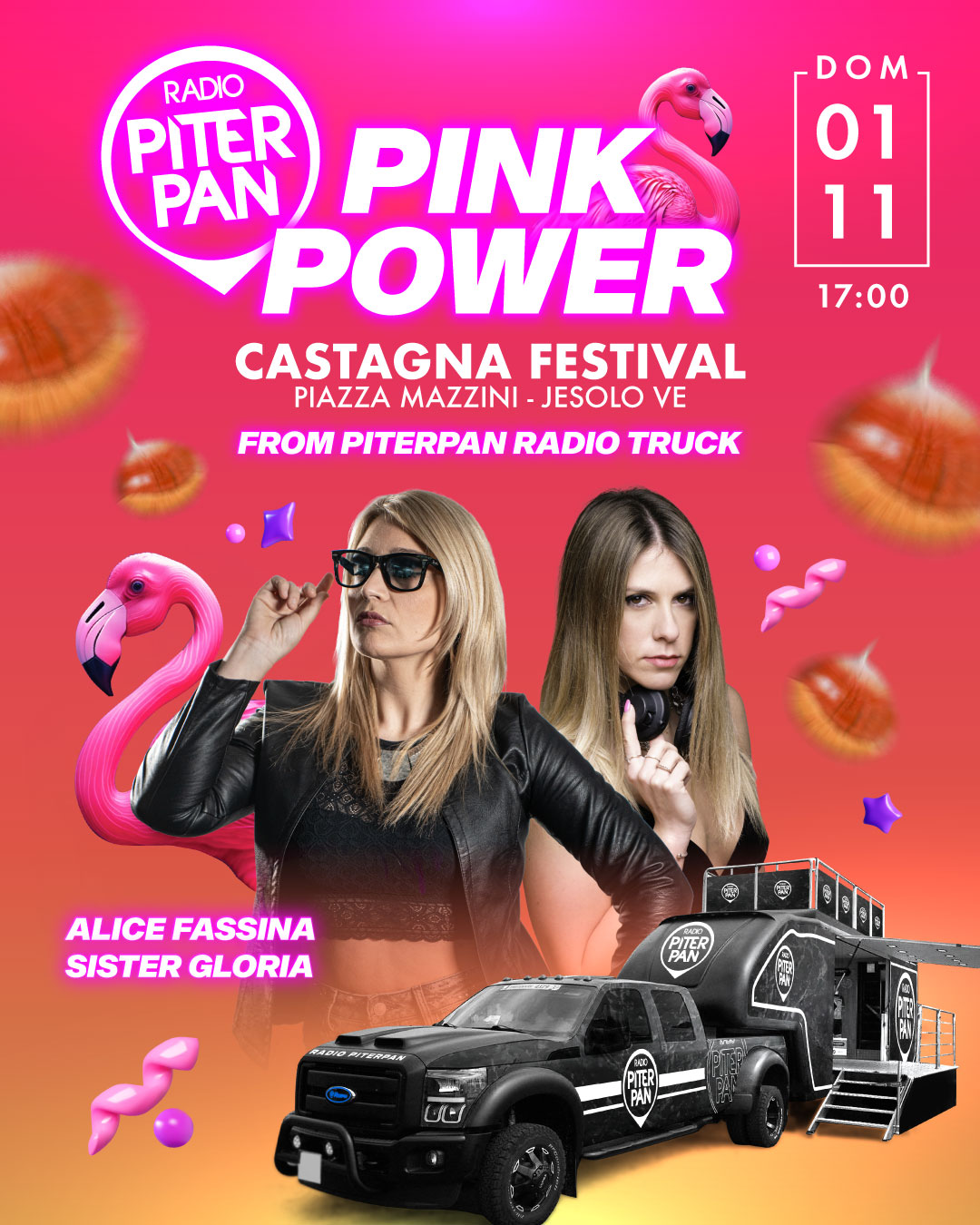 Evento Castagna Festival 2026 con Piterpan Pink Power
