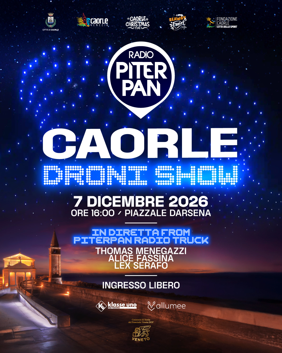 Evento Caorle Droni Show con Radio Piterpan